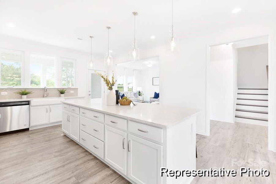 Furnished interior view inside a new home in Morgan Hills, Albemarle (Image 3).