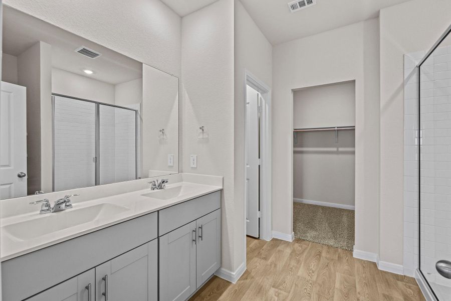 Furnished interior view inside a new home in Whisper South, San Marcos (Image 9). Furnished interior view inside a new home in Whisper South, San Marcos (Image 9).