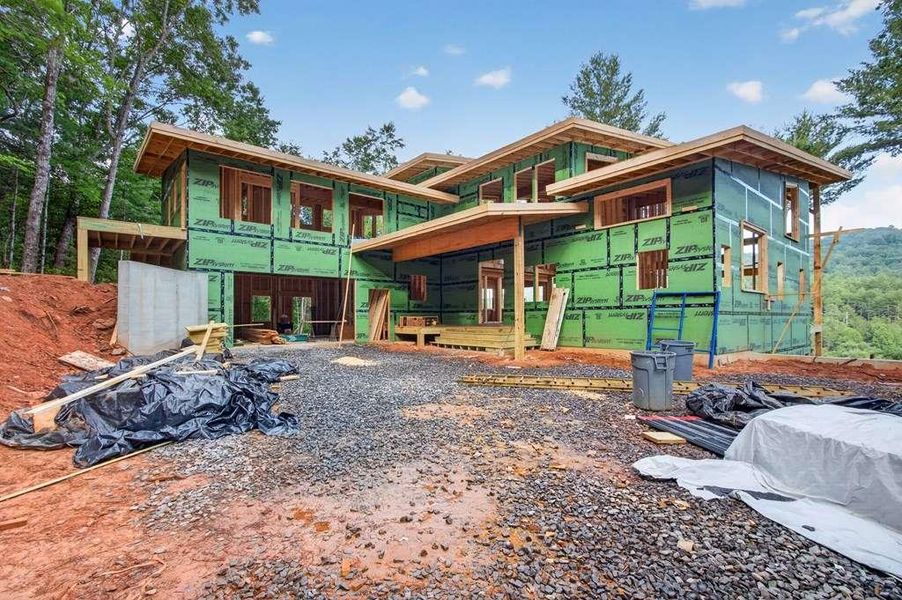 In-progress construction of a new home in , Cherry Log, GA (Image 17).