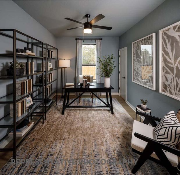 Furnished interior view inside a new home in Easton Park, Austin (Image 24).