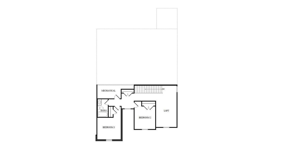2D floor plan layout for the Kennedy by New Home Co. in The Residences Collection at Oakberry Trails, Waller, TX (Image 4). 2D floor plan layout for the Kennedy by New Home Co. in The Residences Collection at Oakberry Trails, Waller, TX (Image 4).