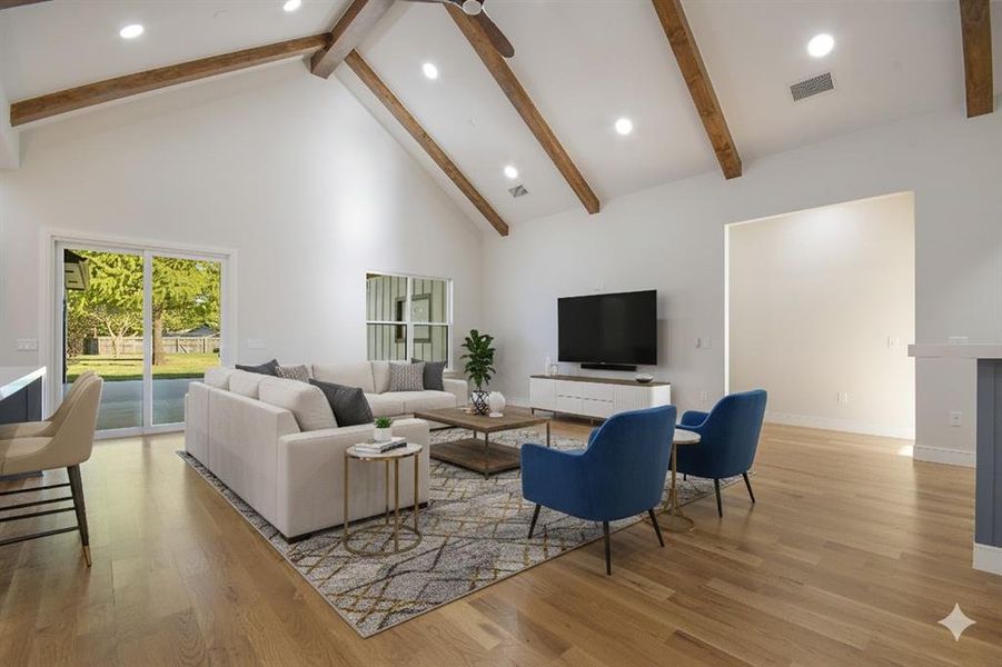 Furnished interior view inside a new home in , Sherman (Image 3).