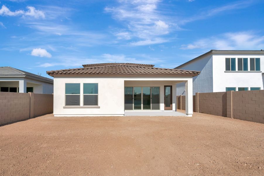 Exterior details and patio area of a home in Artesa at Soleo, San Tan Valley (Image 3). Exterior details and patio area of a home in Artesa at Soleo, San Tan Valley (Image 3).