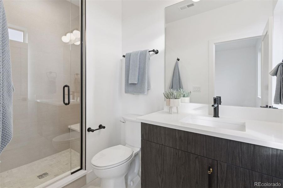 Furnished interior view inside a new home in , Denver (Image 38).