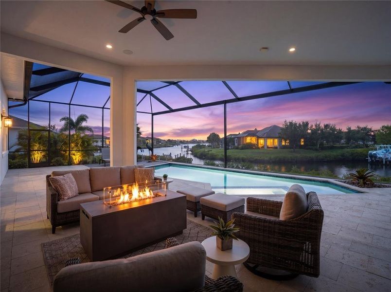 Exterior details and patio area of a home in , Parrish (Image 27).