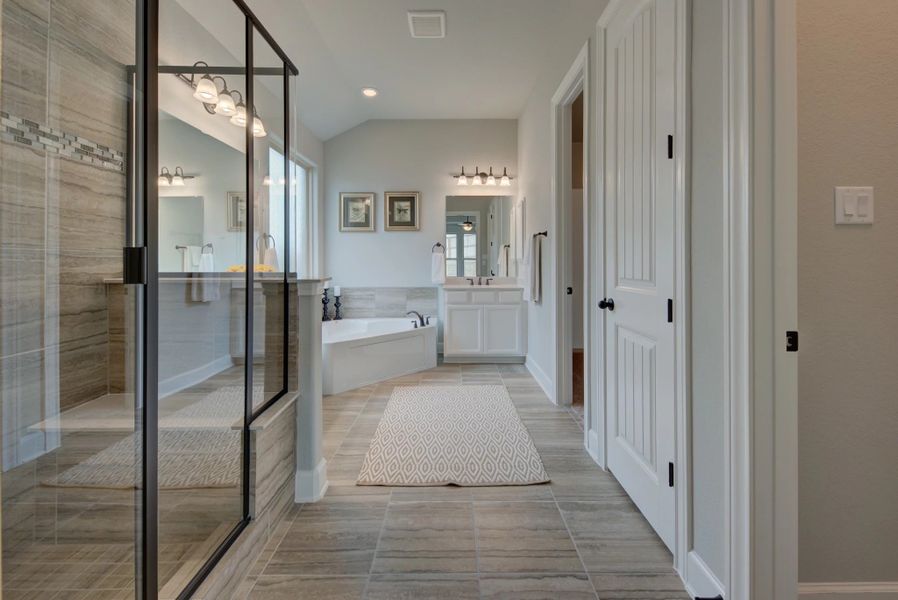 Image 49 representing the Carmen by Ashton Woods in Megan's Landing 70's, Castroville, TX.