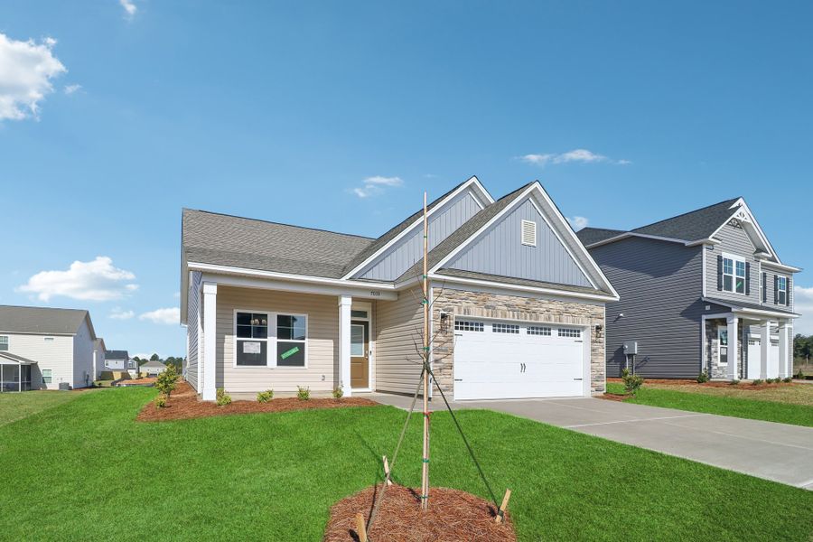 Image 58 representing the Buck Island II by Great Southern Homes in Providence Station at Trolley Run, Aiken, SC.