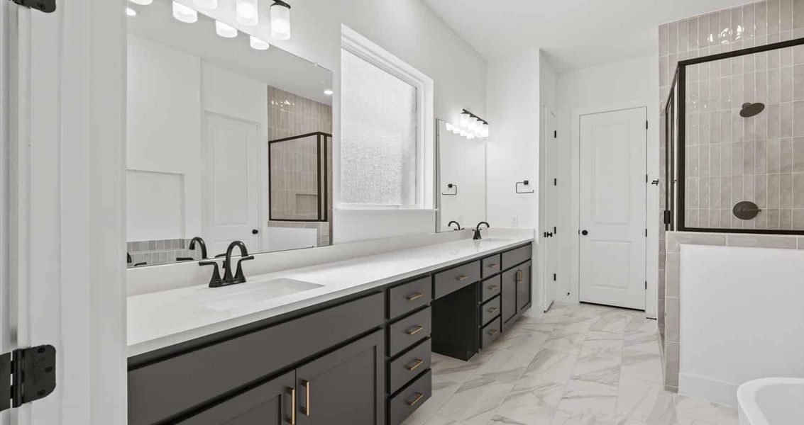 Furnished interior view inside a new home in 6 Creeks, Kyle (Image 7). Furnished interior view inside a new home in 6 Creeks, Kyle (Image 7).