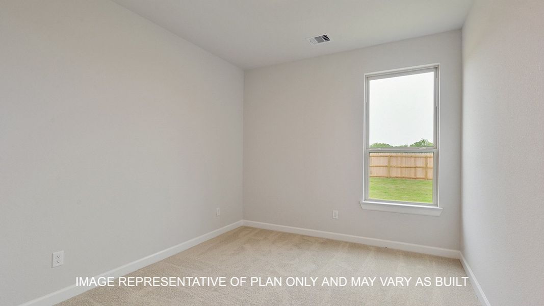 Representative unfurnished interior of a home built from the Brighton by D.R. Horton in Wellborn Settlement, College Station (Image 23). Representative unfurnished interior of a home built from the Brighton by D.R. Horton in Wellborn Settlement, College Station (Image 23).