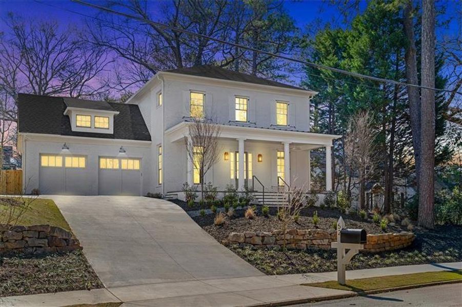 Front exterior of a new home in , Atlanta, GA, highlighting curb appeal (Image 24).