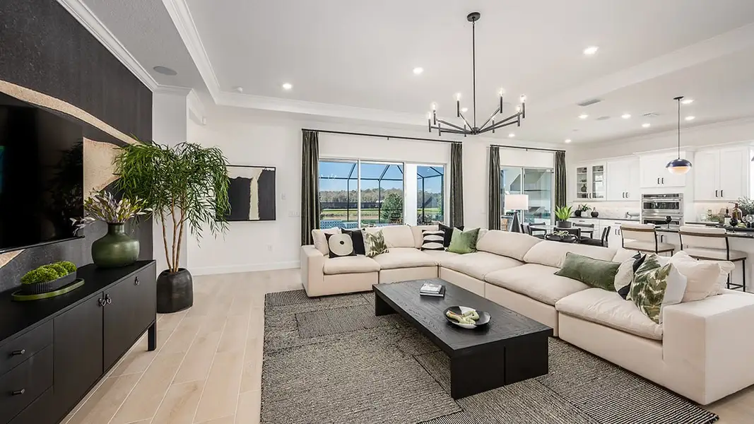 Representative furnished interior of a home built from the Pallazio II by Taylor Morrison in Westview Community Group Page, Kissimmee (Image 19).