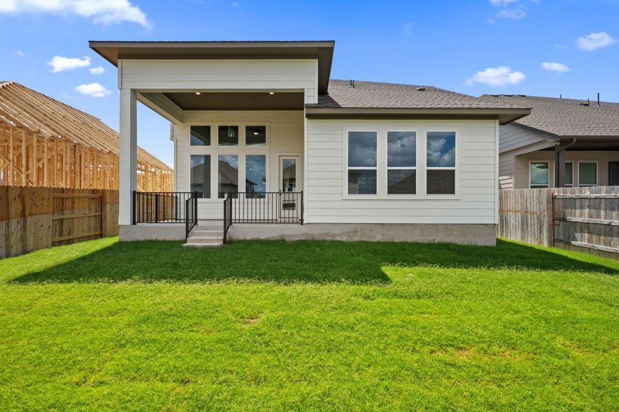 Exterior details and patio area of a home in Park Central, Georgetown (Image 27).