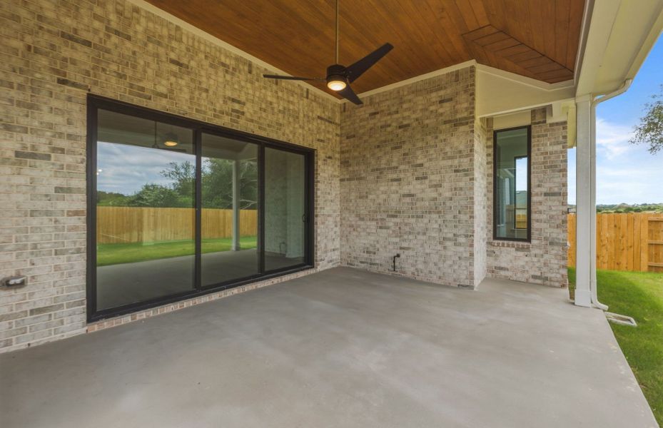 Exterior details and patio area of a home in 6 Creeks, Kyle (Image 37). Exterior details and patio area of a home in 6 Creeks, Kyle (Image 37).