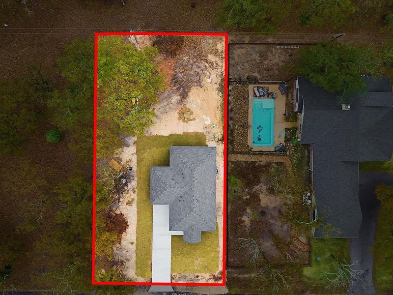 View of property location with property boundaries highlighted