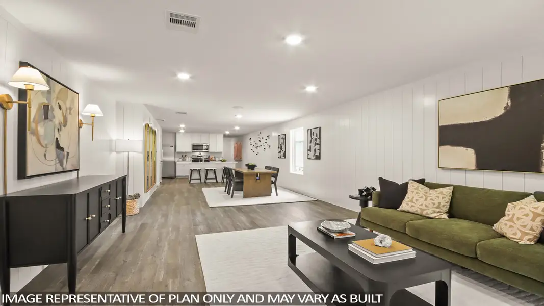 Furnished interior view inside a new home in Lexington Heights, Willis (Image 4).