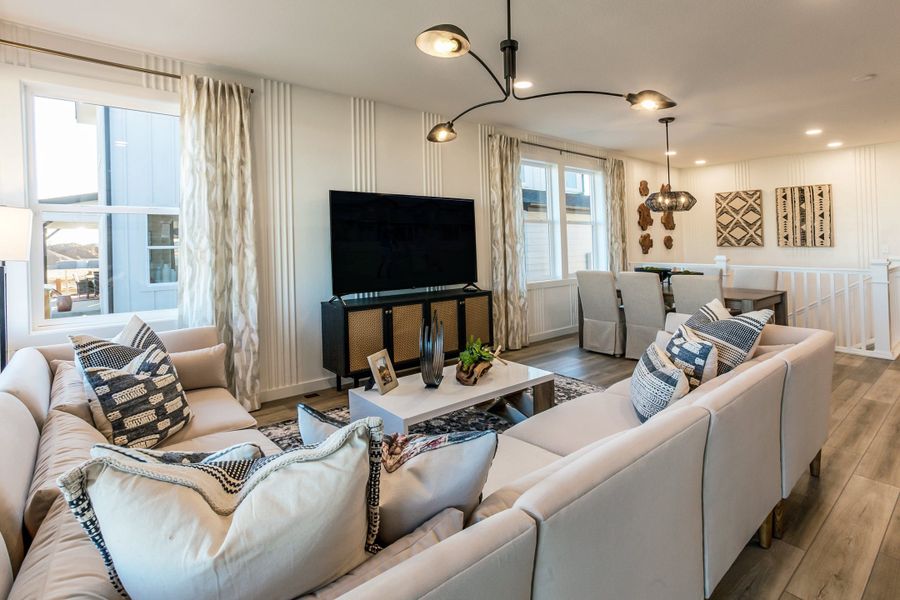 Representative furnished interior of a home built from the Christie by Hartford Homes in Trailside, Timnath (Image 33).