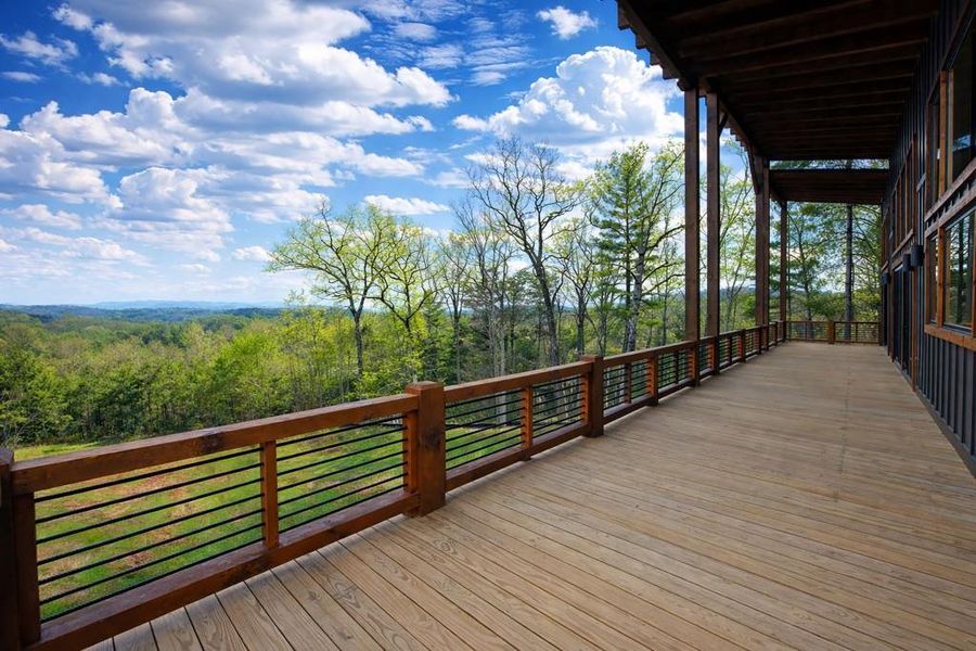 Exterior details and patio area of a home in , Blue Ridge (Image 1). Exterior details and patio area of a home in , Blue Ridge (Image 1).