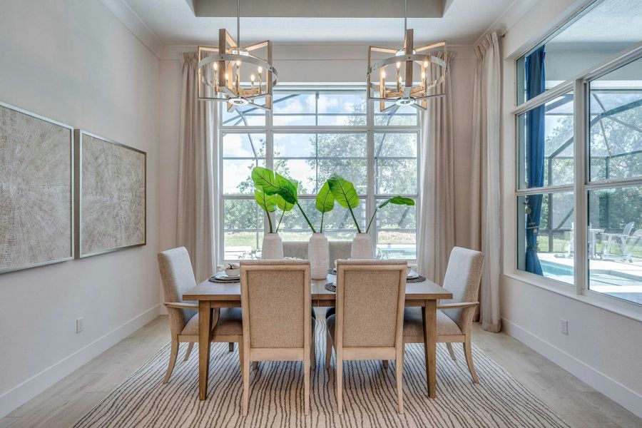 Representative furnished interior of a home built from the Tavvo by GHO Homes in Bent Pine Preserve, Vero Beach (Image 8).