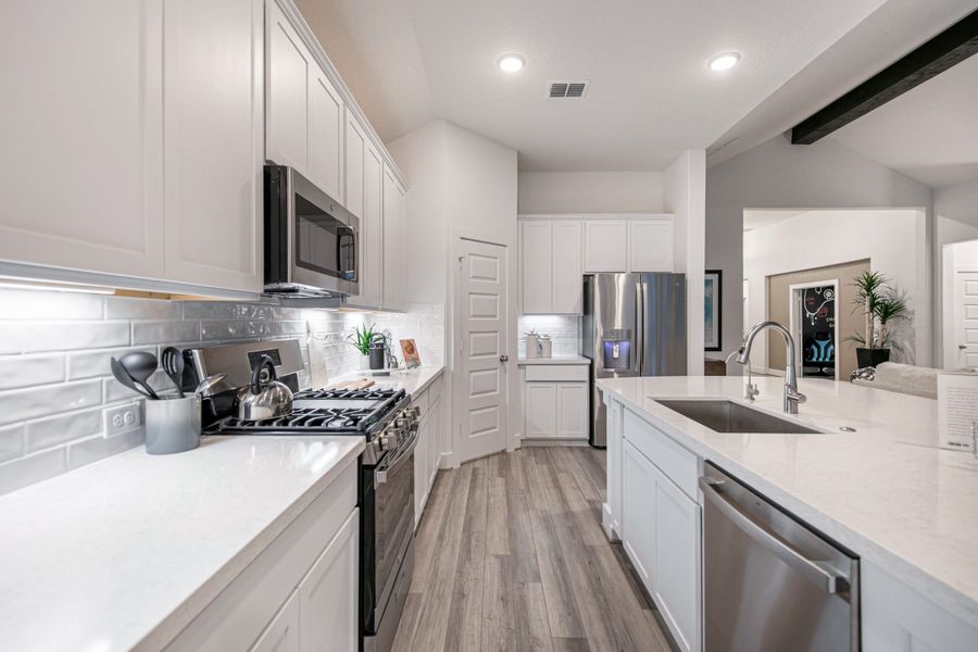 Furnished interior view inside a new home in Stillwater Ranch, San Antonio (Image 17).