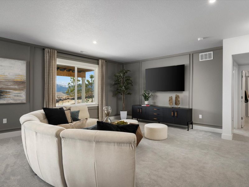 Furnished interior view inside a new home in Jackson Creek, Monument (Image 30).