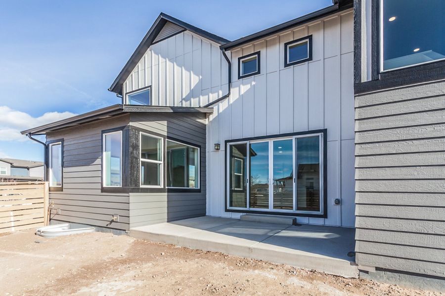Exterior details and patio area of a home in Trailside, Timnath (Image 29). Exterior details and patio area of a home in Trailside, Timnath (Image 29).