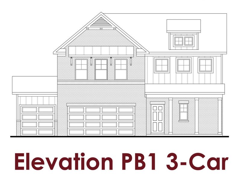 Representative rendering of the exterior for the Brook by Chafin Communities (Image 6).