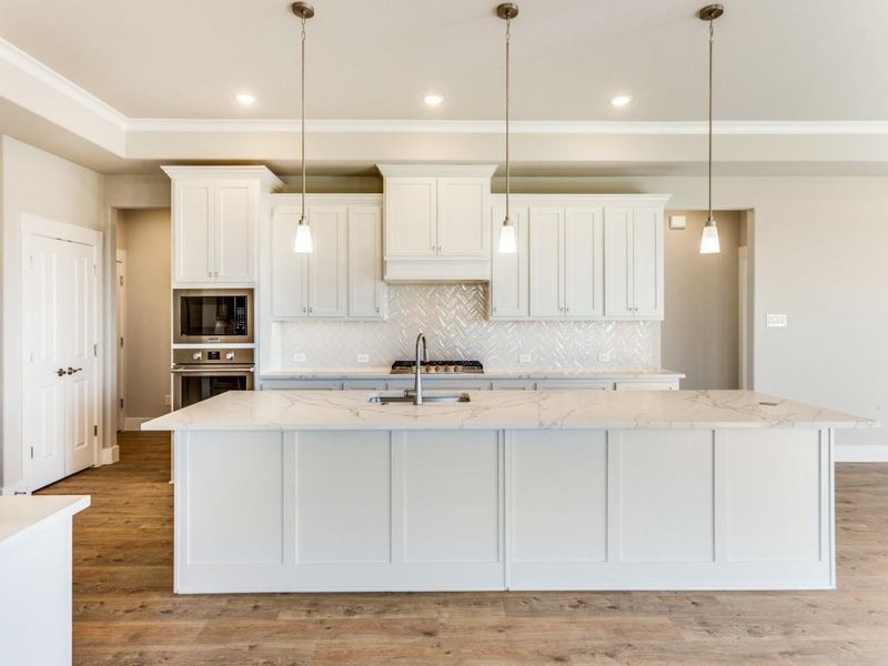 Furnished interior view inside a new home in Ladera at the Reserve, Mansfield (Image 28).