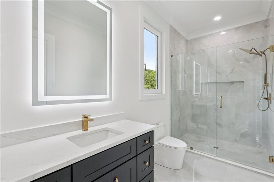 Furnished interior view inside a new home in , Buford (Image 12).