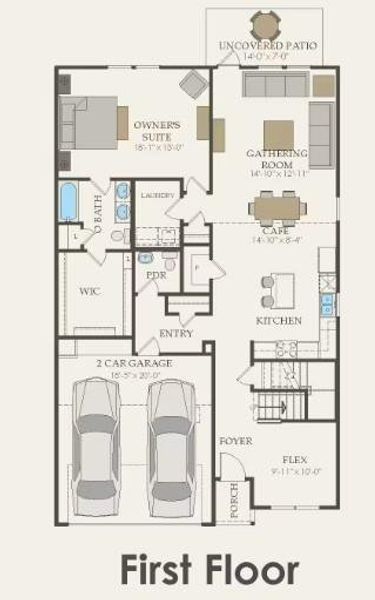 2D floor plan layout of this home in County View, Temple, TX (Image 2). 2D floor plan layout of this home in County View, Temple, TX (Image 2).