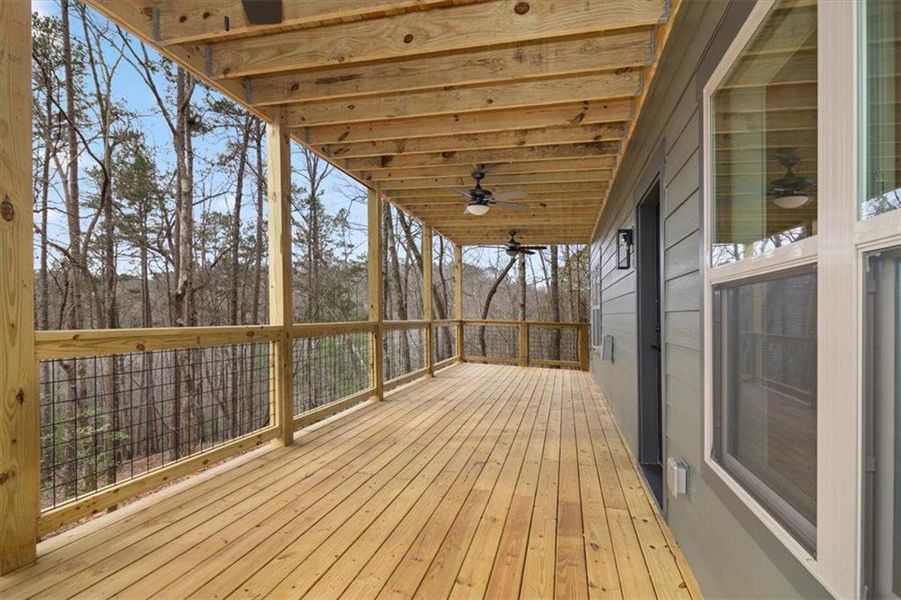 Exterior details and patio area of a home in , Ellijay (Image 28).