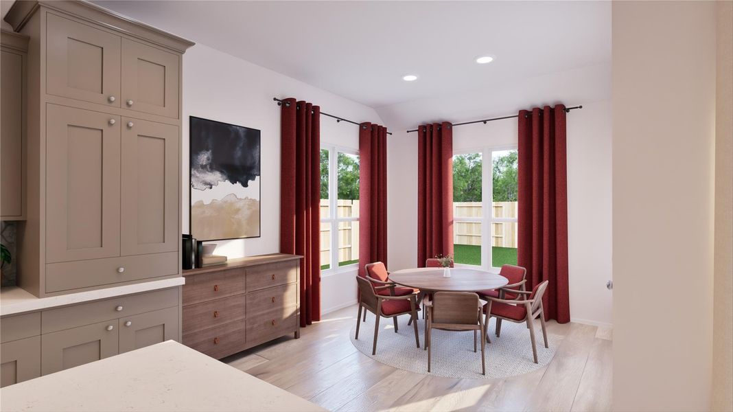 Furnished interior view inside a new home in Samara: Wentworth, League City (Image 11).