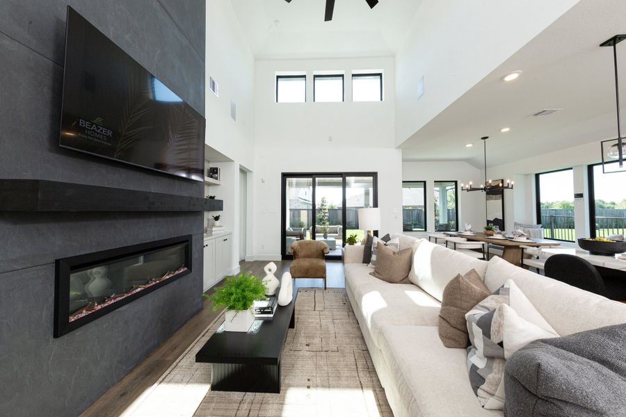 Representative furnished interior of a home built from the Huntsville by Beazer Homes in Bridgeland, Cypress (Image 13). Representative furnished interior of a home built from the Huntsville by Beazer Homes in Bridgeland, Cypress (Image 13).