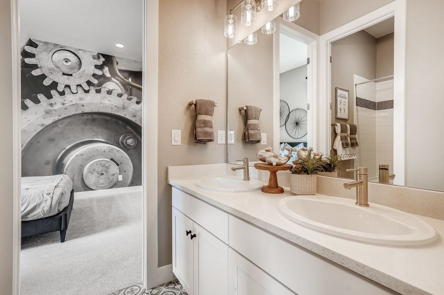 Representative furnished interior of a home built from the Mesa by Taylor Morrison in Macanta Destination Collection, Castle Rock (Image 22).
