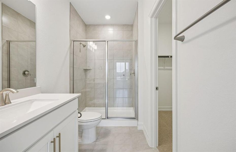 Spacious secondary bathroom *Model Representation*