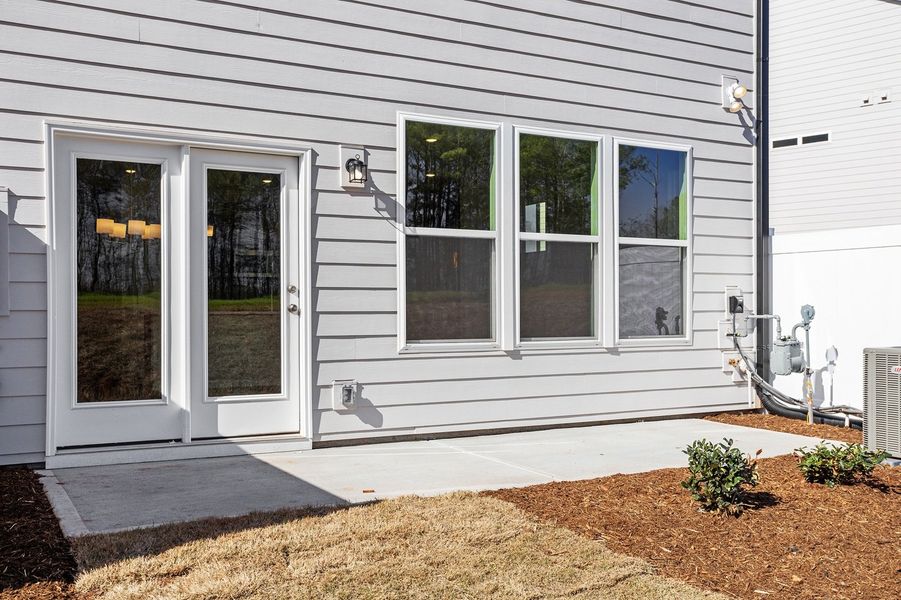 Exterior details and patio area of a home in Sweetbrier, Durham (Image 3).
