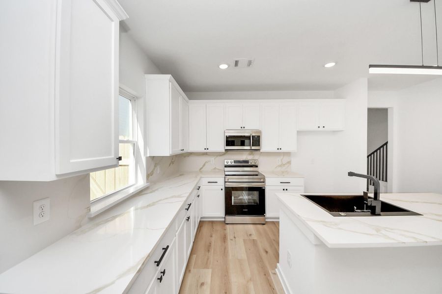 Furnished interior view inside a new home in , Houston (Image 19).