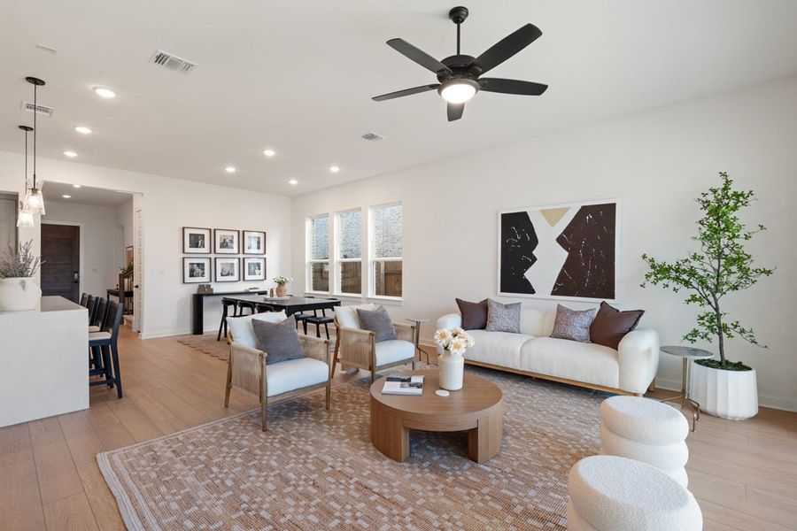 Furnished interior view inside a new home in Arbor Collection at Lariat, Liberty Hill (Image 33).