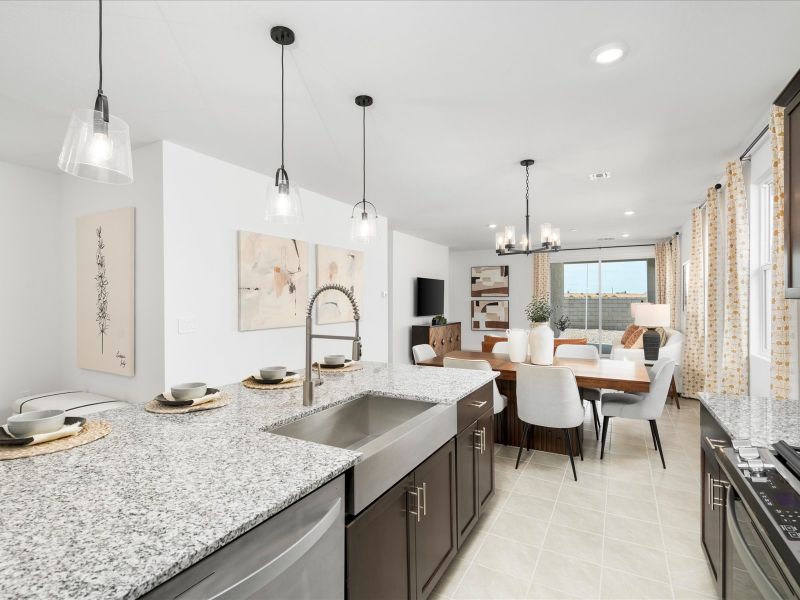 Kitchen in the Leslie Floorplan at Rancho Mirage