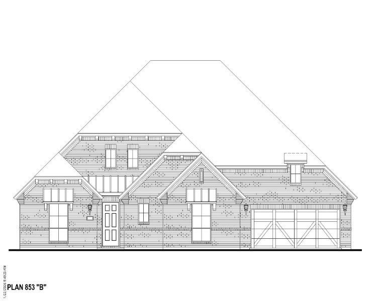Plan 853 Elevation B