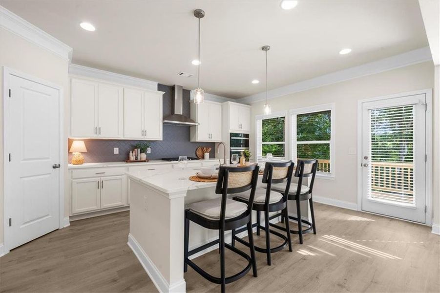 Furnished interior view inside a new home in River Rock, Ball Ground (Image 44).