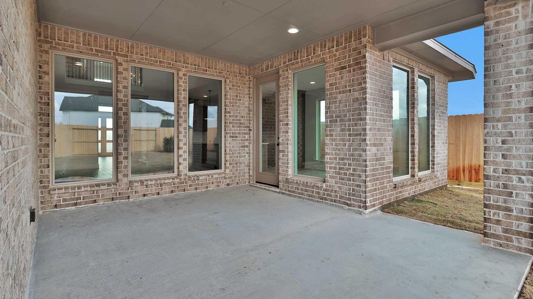 Exterior details and patio area of a home in Jordan Ranch, Fulshear (Image 3). Exterior details and patio area of a home in Jordan Ranch, Fulshear (Image 3).
