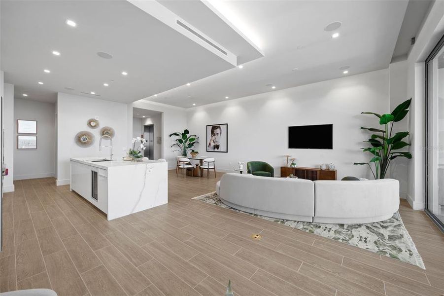 Furnished interior view inside a new home in , Longboat Key (Image 13). Furnished interior view inside a new home in , Longboat Key (Image 13).