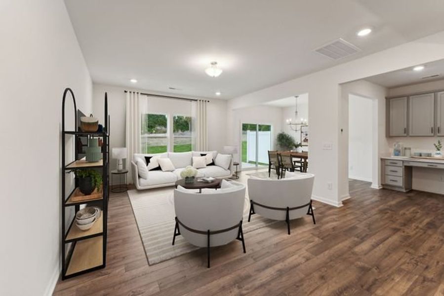 Representative furnished interior of a home built from the Advent TH by True Homes in Covington Ridge Townhomes, Thomasville (Image 13). Representative furnished interior of a home built from the Advent TH by True Homes in Covington Ridge Townhomes, Thomasville (Image 13).