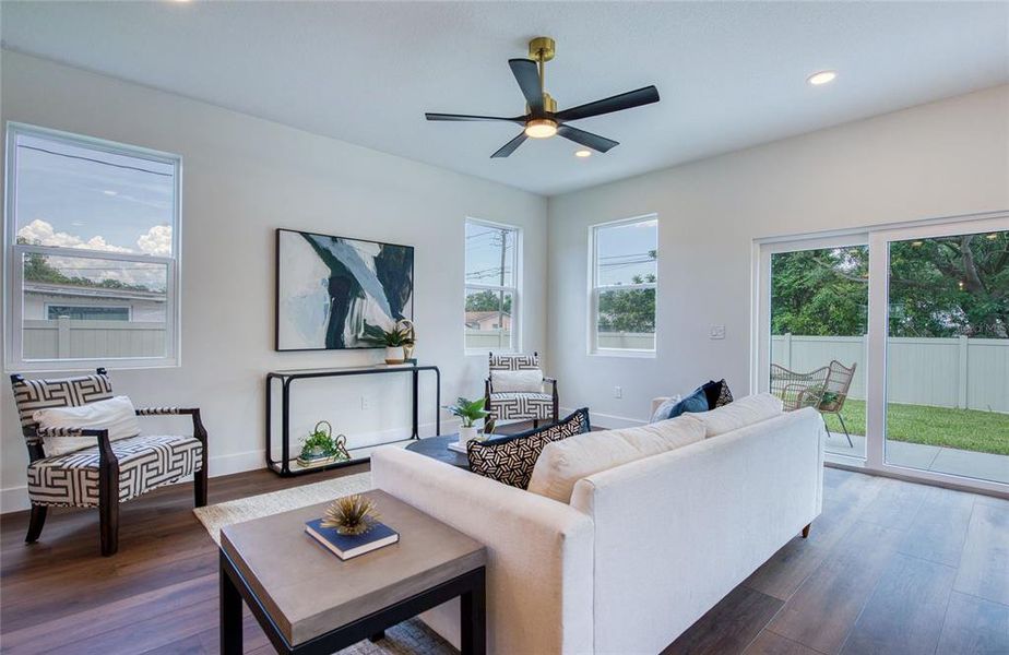 Furnished interior view inside a new home in , Palm Harbor (Image 12).