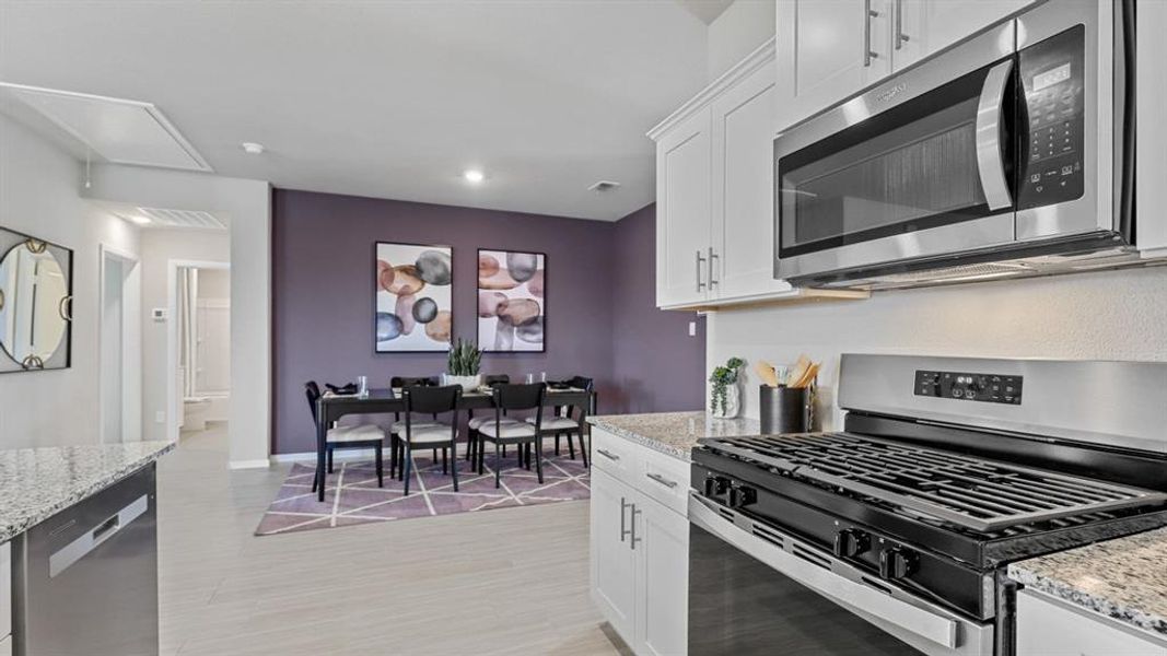Furnished interior view inside a new home in Townes Landing, Fort Worth (Image 5).