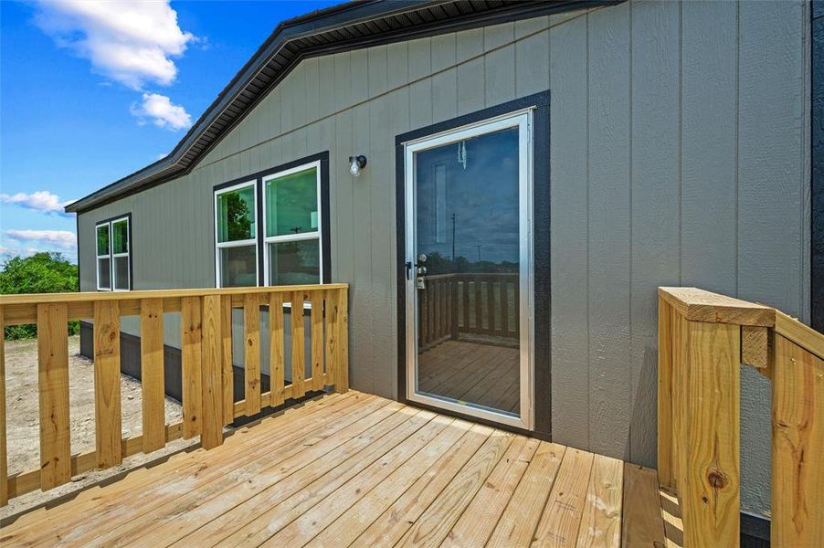 Exterior details and patio area of a home in , Joshua (Image 18).
