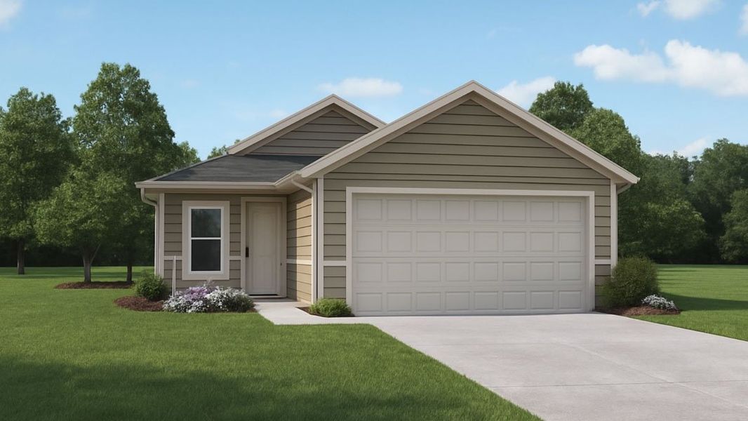 Representative exterior photo of a completed home built from the Amber by D.R. Horton in Lake Conroe Cove, Willis, TX (Image 15). Representative exterior photo of a completed home built from the Amber by D.R. Horton in Lake Conroe Cove, Willis, TX (Image 15).