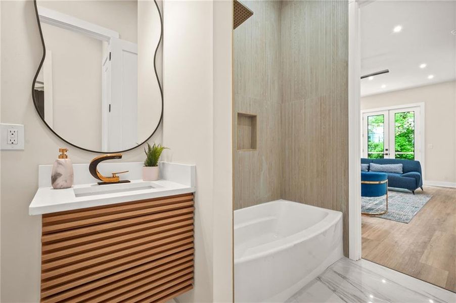 Furnished interior view inside a new home in , Atlanta (Image 5).