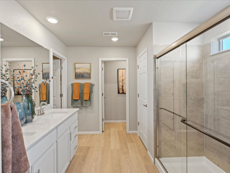 Furnished interior view inside a new home in Meridian Ranch, Peyton (Image 7).