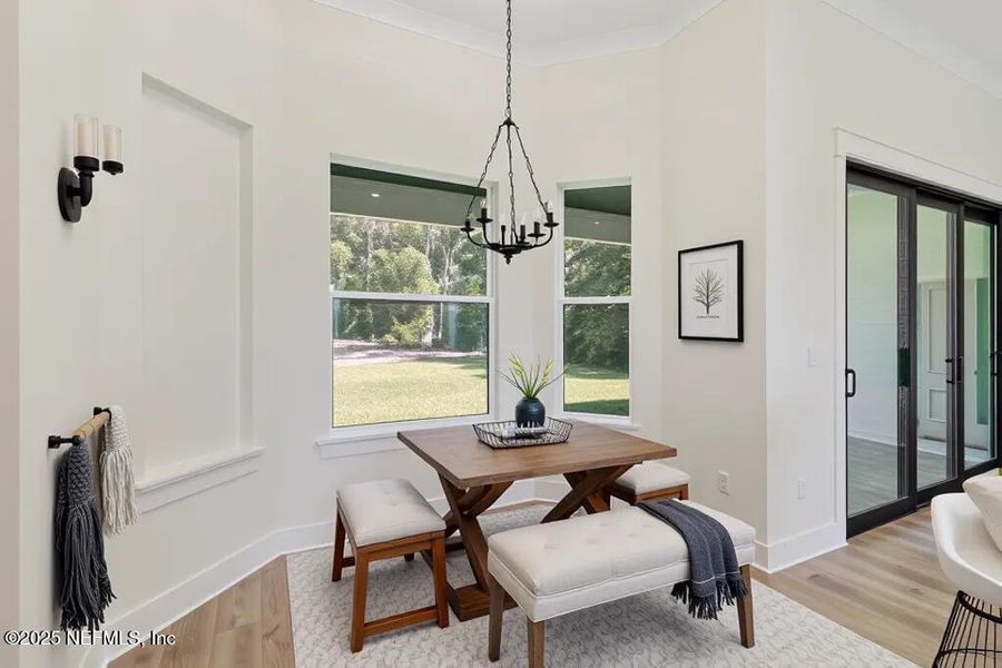 Furnished interior view inside a new home in , Jacksonville (Image 11).